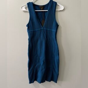 House of Harlow‎ 1960 v-neck knit Compression mini dress NEW